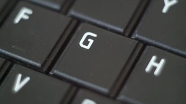 Düğme Pc yazarak klavye siyah