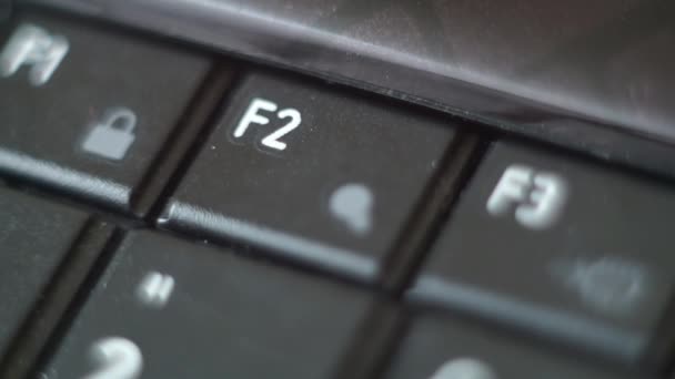 Bouton clavier PC noir Dactylographie — Video