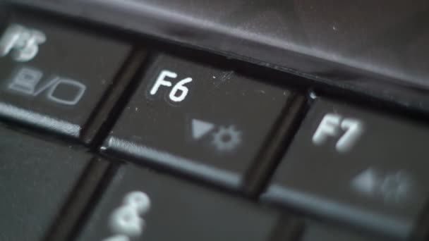 Bouton clavier PC noir Dactylographie — Video