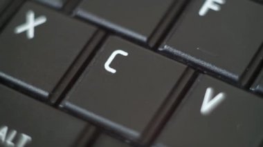 Düğme Pc yazarak klavye siyah