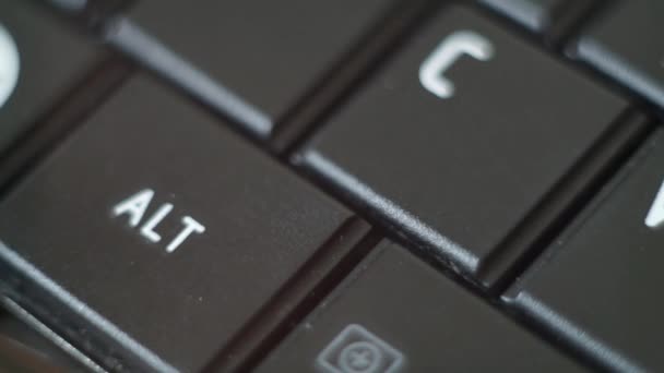 Bouton clavier PC noir Dactylographie — Video