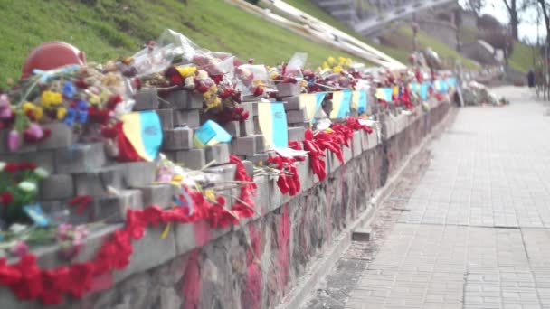 Memorial Monumento Celestial Cien Ucrania — Vídeo de stock