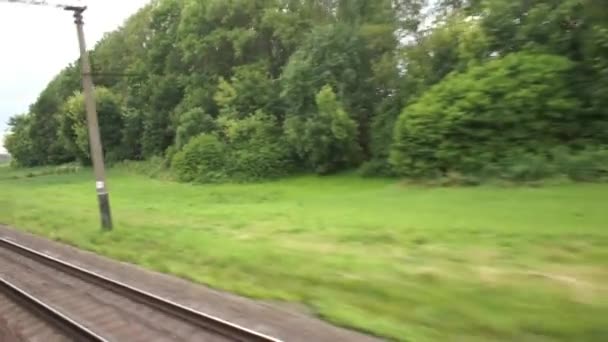 Vue depuis la fenêtre du train — Video