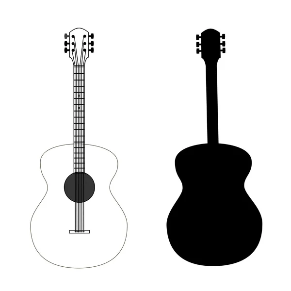 Guitar set vector — Stock Vector