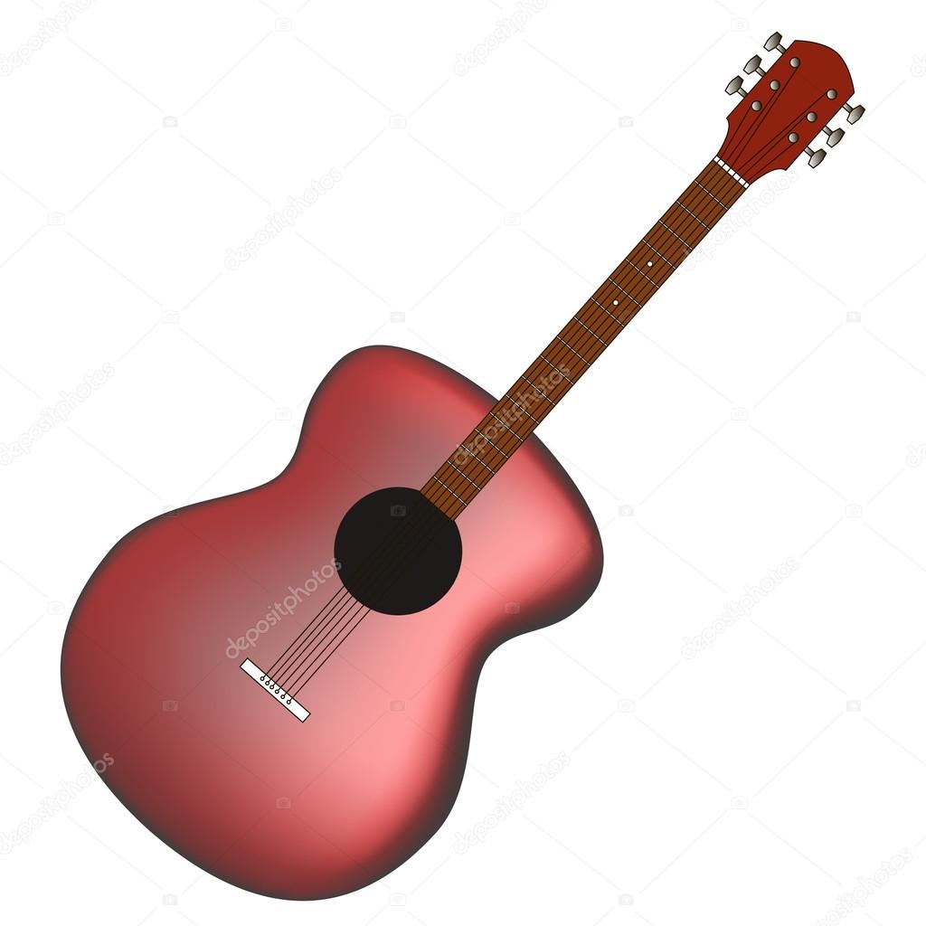 Isolated guitar vector