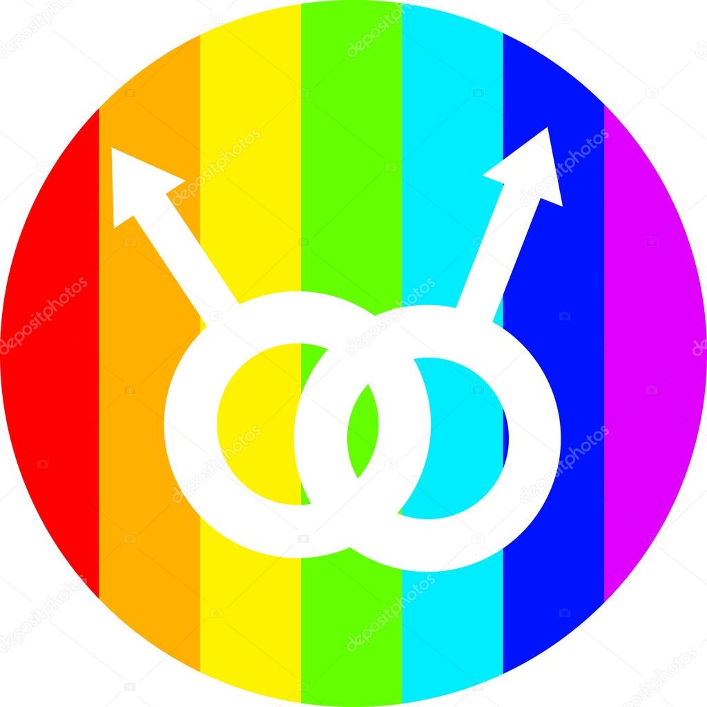 Gay life vector in circle