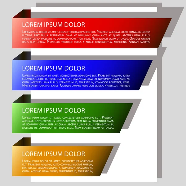 Origami stil 3d Infographic öğeleri