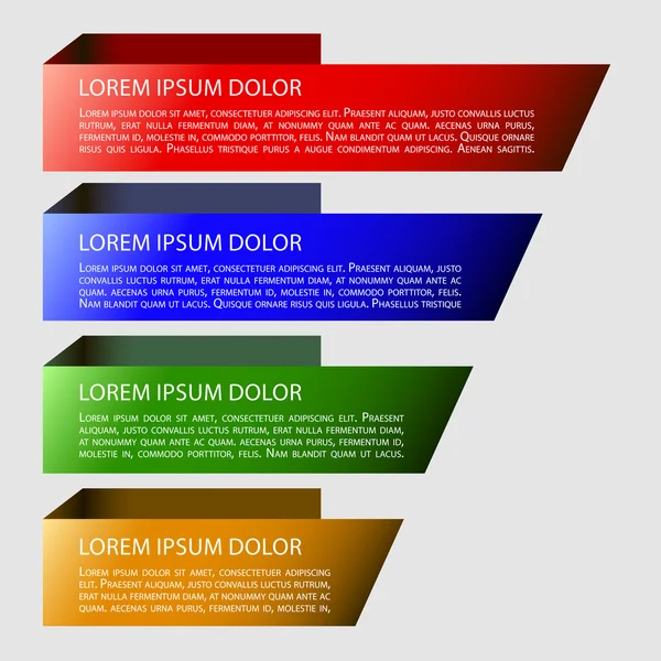 Origami styl 3d infographic prvky Vektorová Grafika