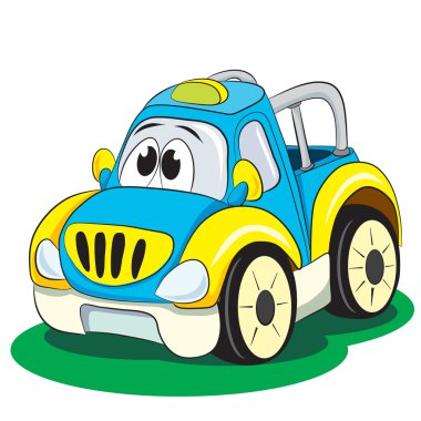 Karikatür komik kamyon.