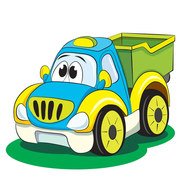 Cartoon funny car truck. — Stock Vector