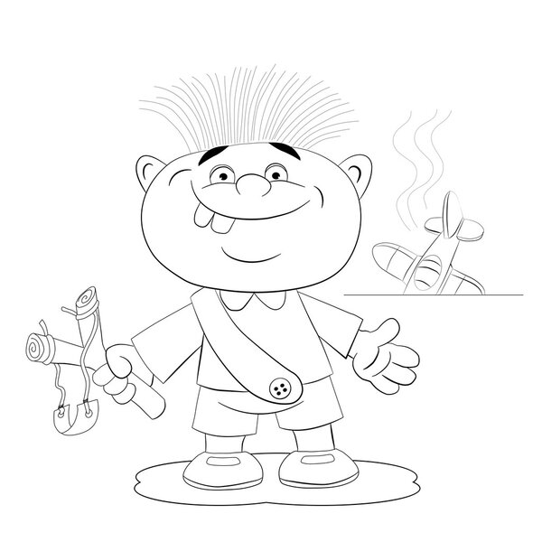 Мальчик с рогаткой
