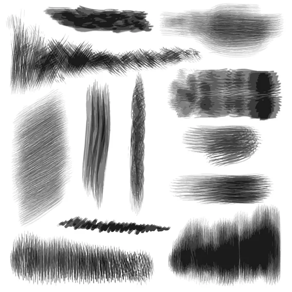 Coups de pinceau abstraits — Image vectorielle