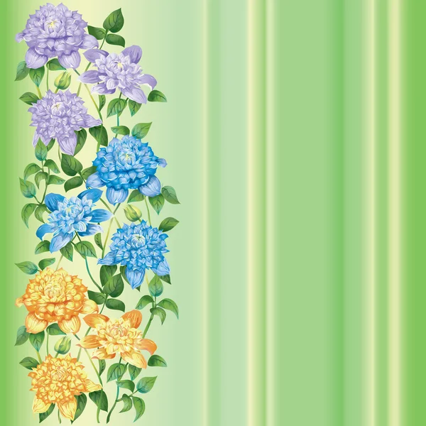 Цветы Клематис — стоковый вектор