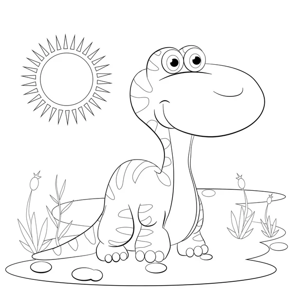 Pequeno dinossauro dos desenhos animados —  Vetores de Stock
