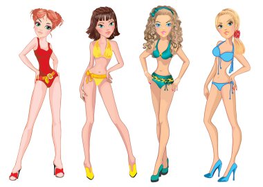 Moda mayoyla kızlar