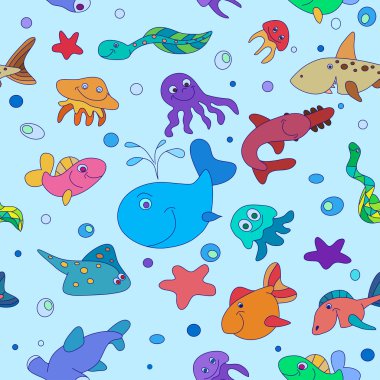 çizgi film deniz yaşamı