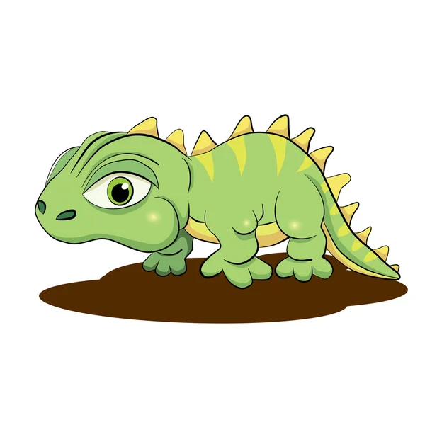 Cartoon  little dinosaur — Stock Vector