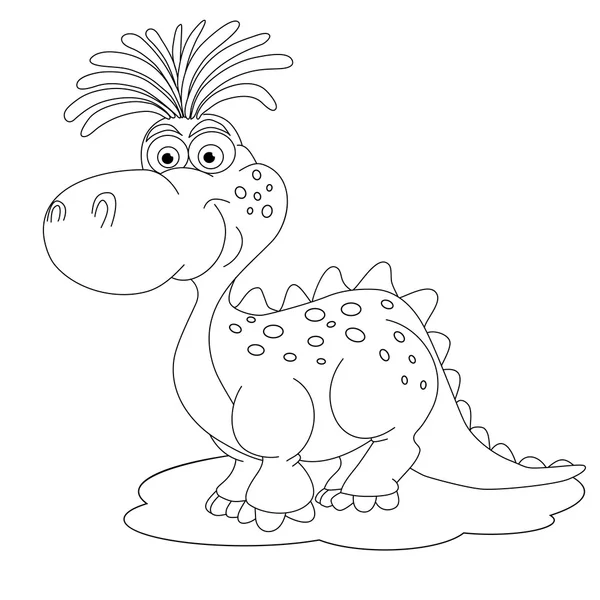 Cartoon weinig dinosaur — Stockvector