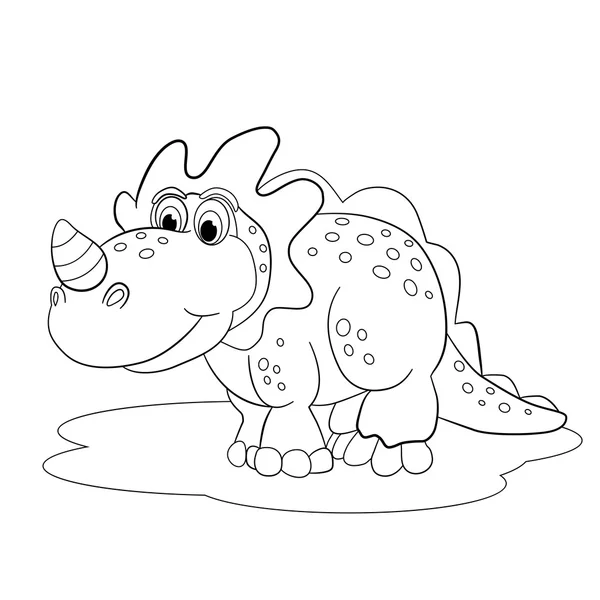 Dessin animé petit dinosaure — Image vectorielle