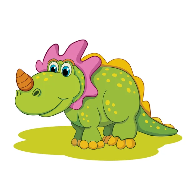 Мультяшный динозавр — стоковый вектор