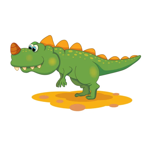 Karikatura malý dinosaurus — Stockový vektor