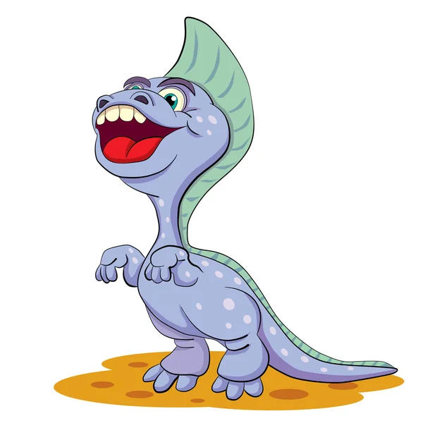 Dessin animé petit dinosaure — Image vectorielle