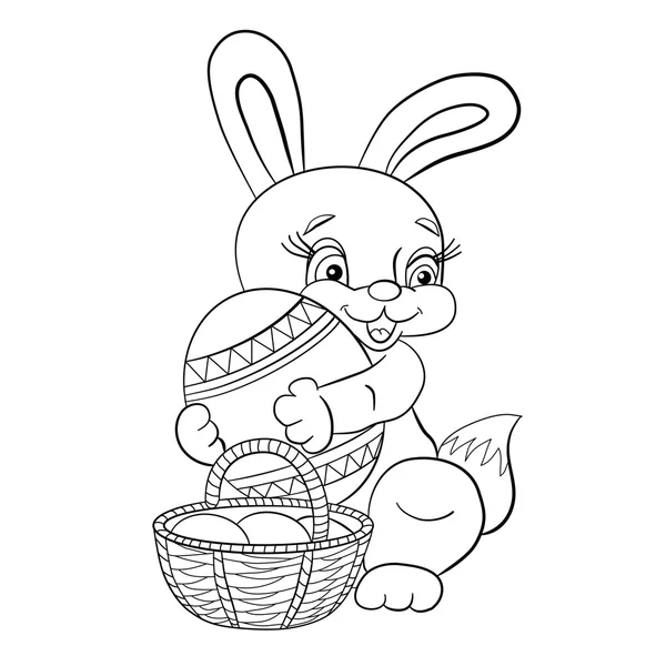 Dessin animé lapin de Pâques — Image vectorielle