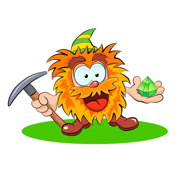 Cartoon vrolijke leprechaun — Stockvector