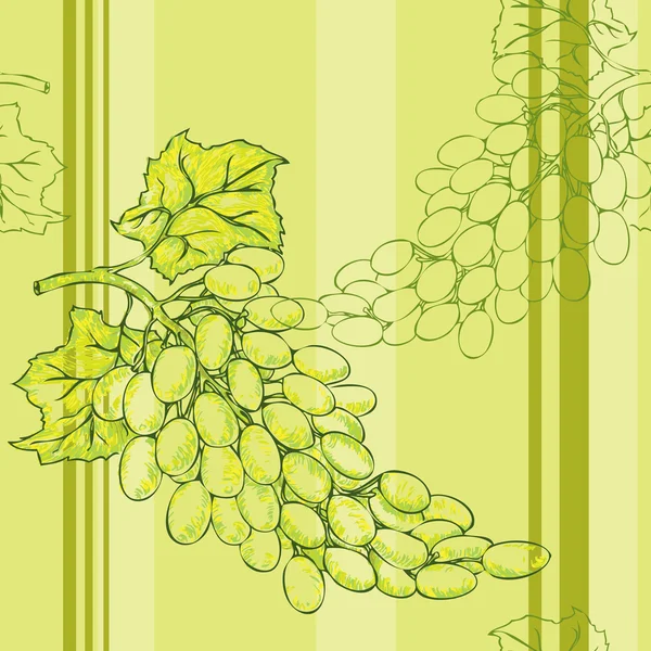Виноград пучок фону — стоковий вектор