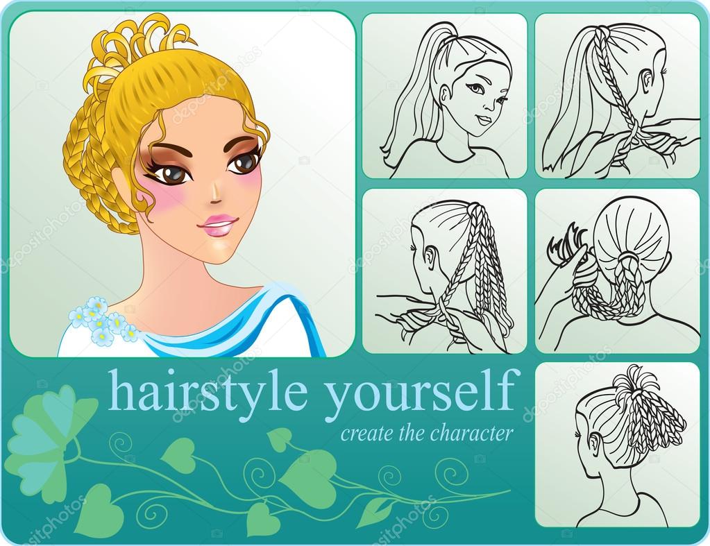 Creating woman hairstyle