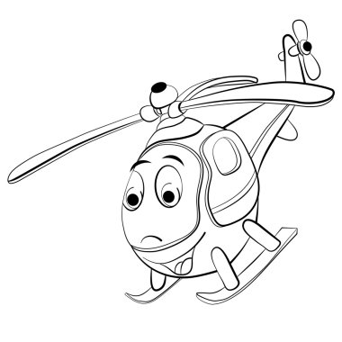 Gökyüzünde neşeli çizgi film