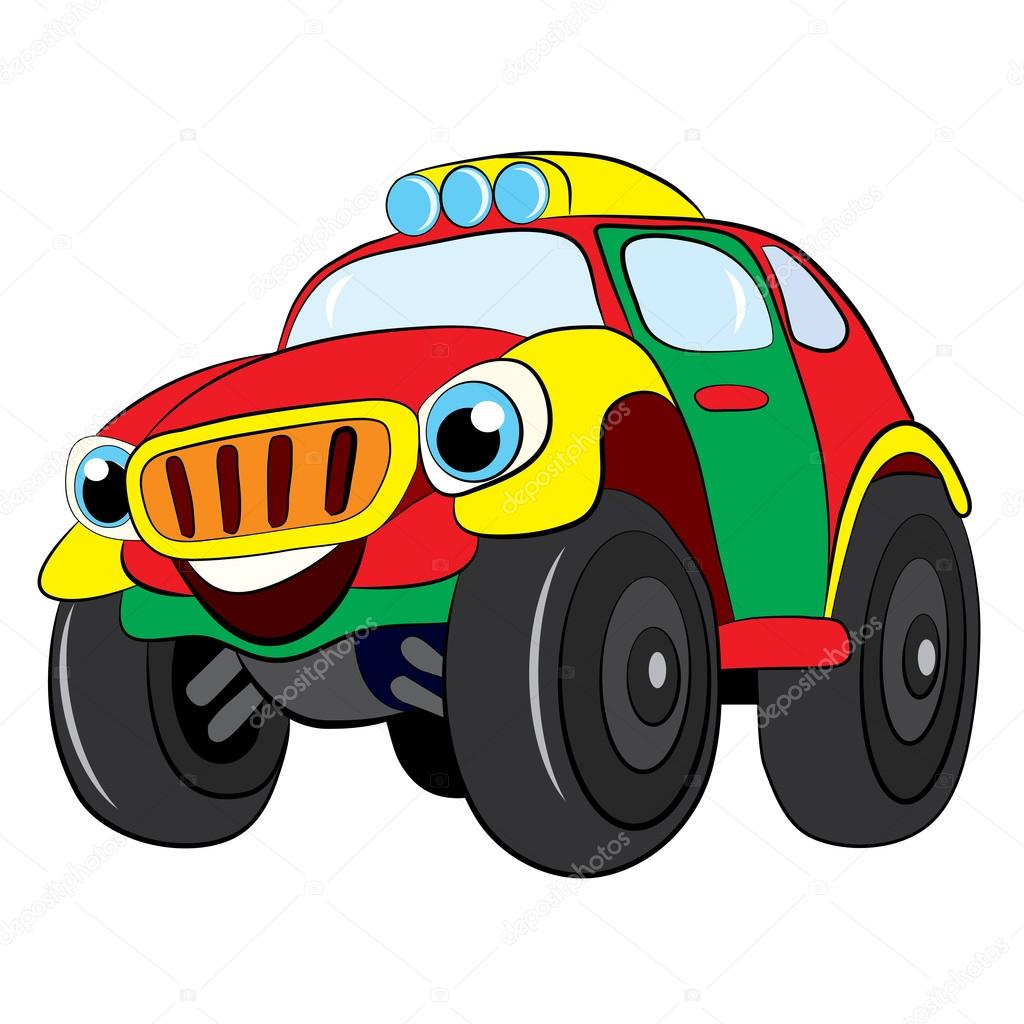 Cartoon of merry car jeep. Stock Vector Image by ©vitasunny #64626879