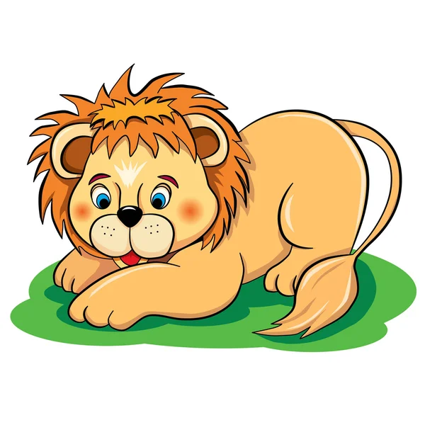 Cartoon lion cub — Stock Vector