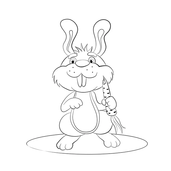 Dessin animé drôle lapin — Image vectorielle