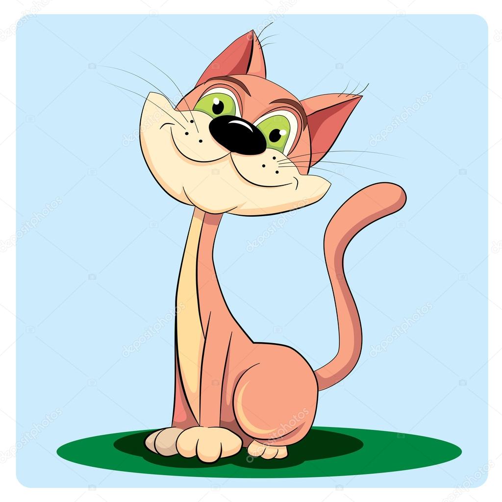 smiling cat cartoon