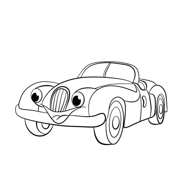 Cartoon retro car — Stock Vector