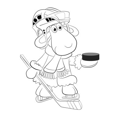 Çizgi film hokey koyun