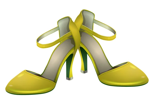 Chaussures jaune vif — Image vectorielle