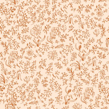 Desen dikkatsizce boyalı bitkilerin