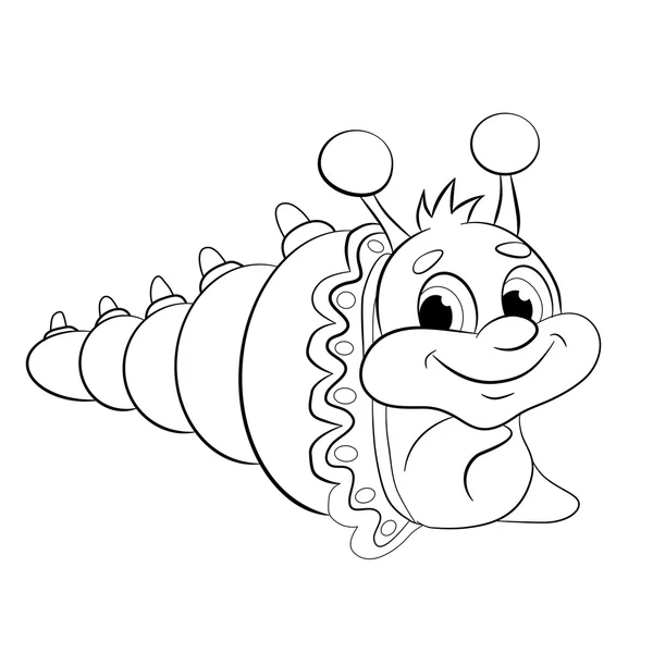 Caracol divertido de dibujos animados . — Vector de stock