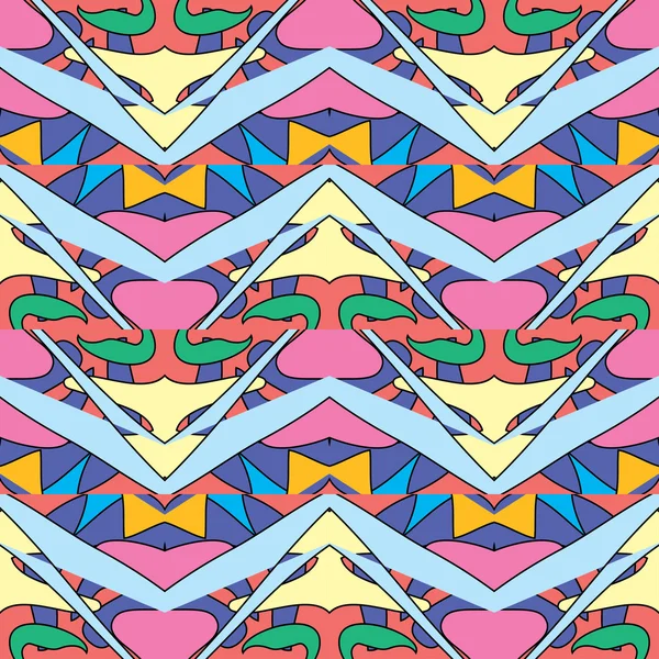 Farbenfrohe nahtlose abstrakte Muster — Stockvektor