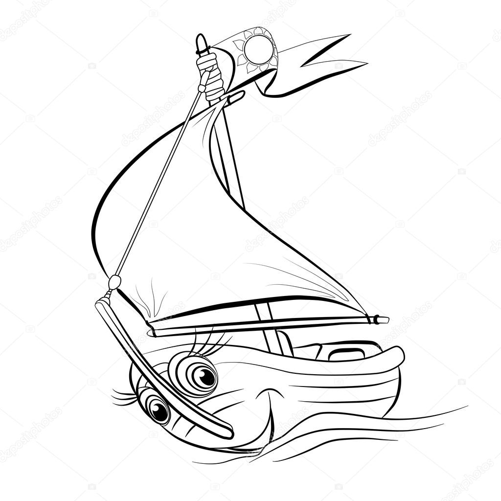 Cartoon sailing yacht Stock Vector Image by ©vitasunny #64862459 Cartoon sailing yacht Stock Vector Image by ©vitasunny #64862459