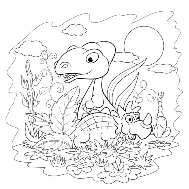 komik karikatür dinozorlar