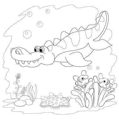 Denizde komik dinozor