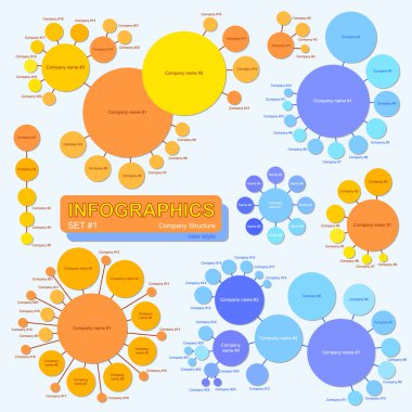 öğeleri için Infographics kümesi