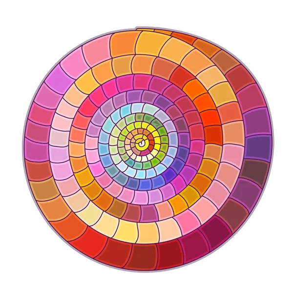 Mosaico espirais coloridas — Vetor de Stock
