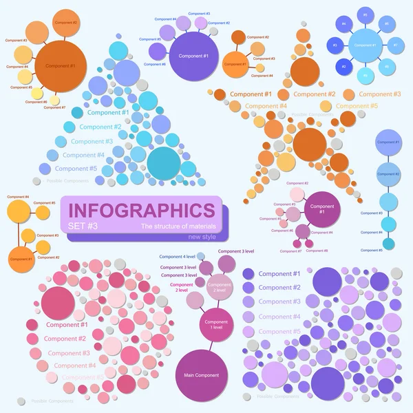 öğeleri için Infographics kümesi