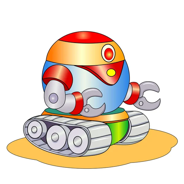 Cartoon robot crawler — Stock vektor