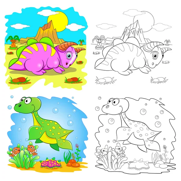 komik karikatür dinozorlar