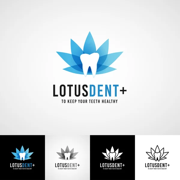 Logotipo de vetor dentário criativo. Conjunto de ícones Teethcare. insígnia clínica dentista, conceito higienista oral para estacionária, marca de dentes t-shirts imagem, gráfico de cartão de visita, produtos médicos ou medicina —  Vetores de Stock